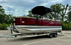 2022 Veranda VF20F2 Pontoon Boat, Yamaha VF90LA Engine, Back Track 2022 Trailer